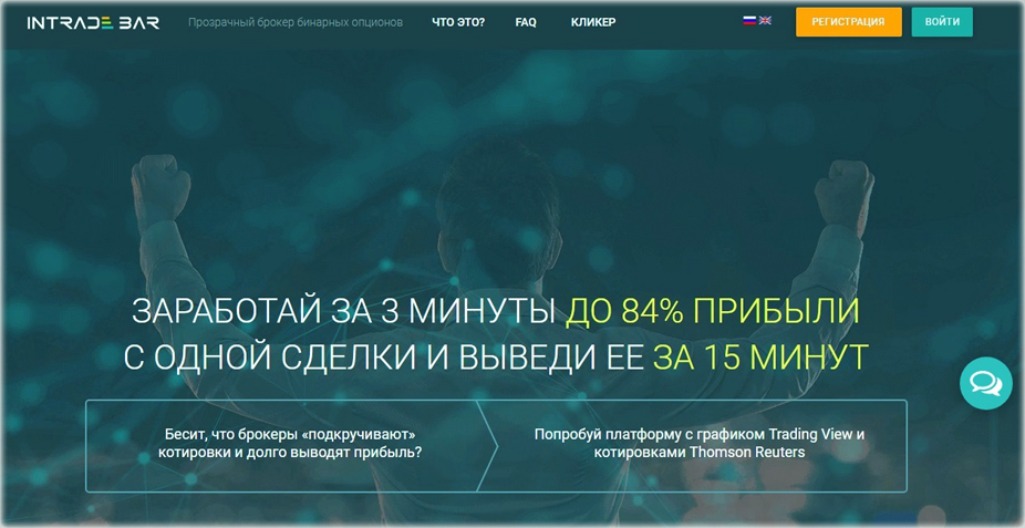 Прозрачная платформа бинарных контрактов (опционов) Интрейд бар с отзывами клиентов.